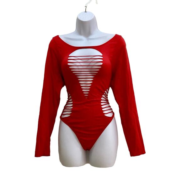 Roma Concept Slit Bodysuit - Picture 1 of 4